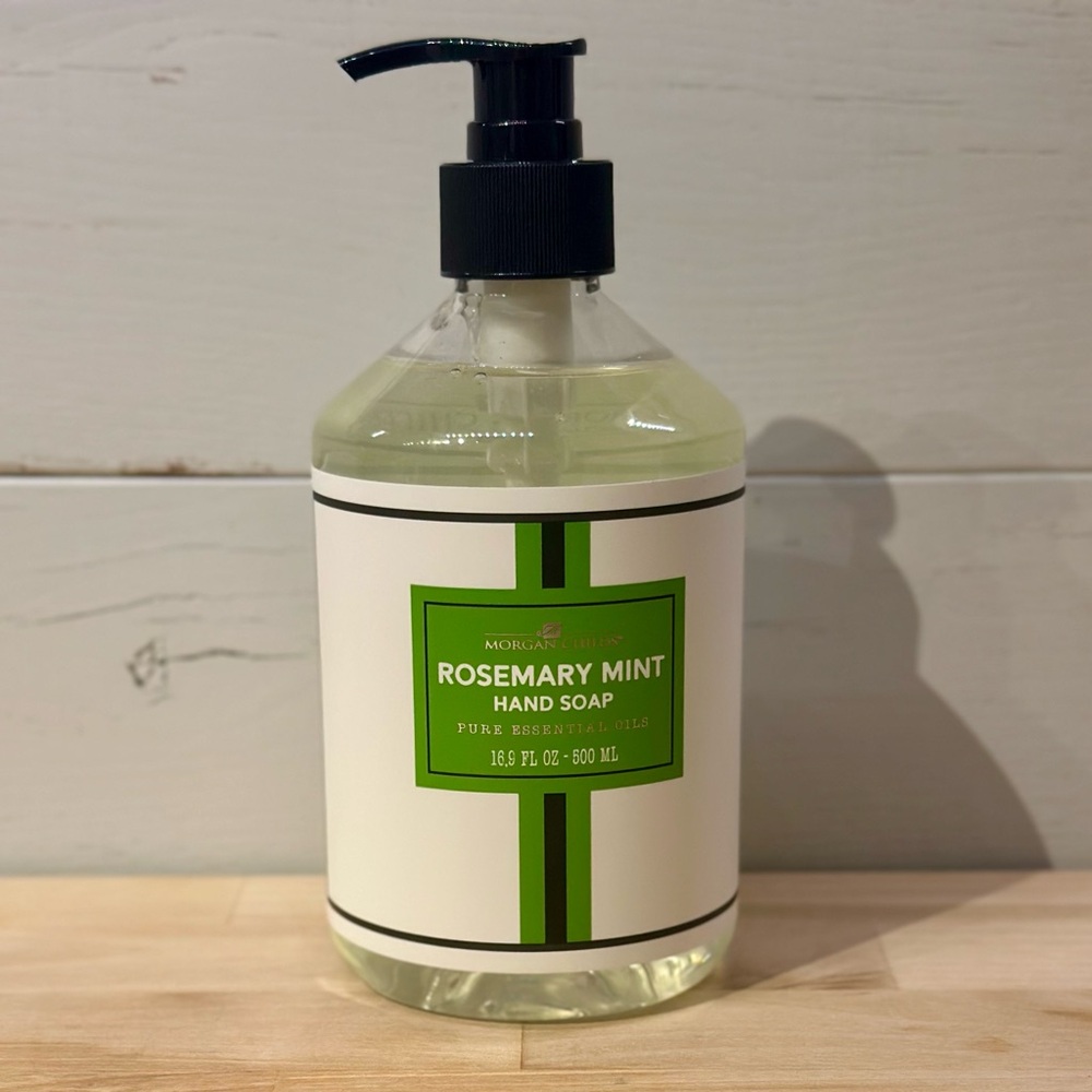 Morgan Childs Rosemary Mint Hand Soap 16.9 oz Essential Oils Shea Aloe